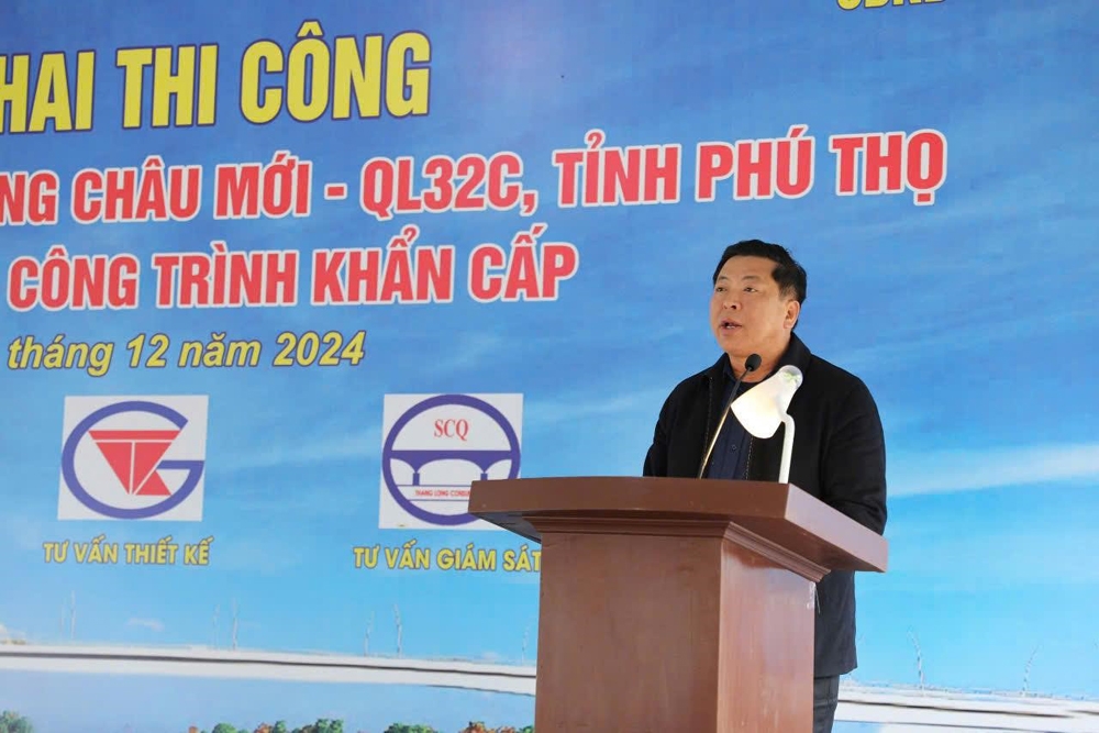 Phú Thọ: Khởi công dự án đầu tư xây dựng cầu Phong Châu mới