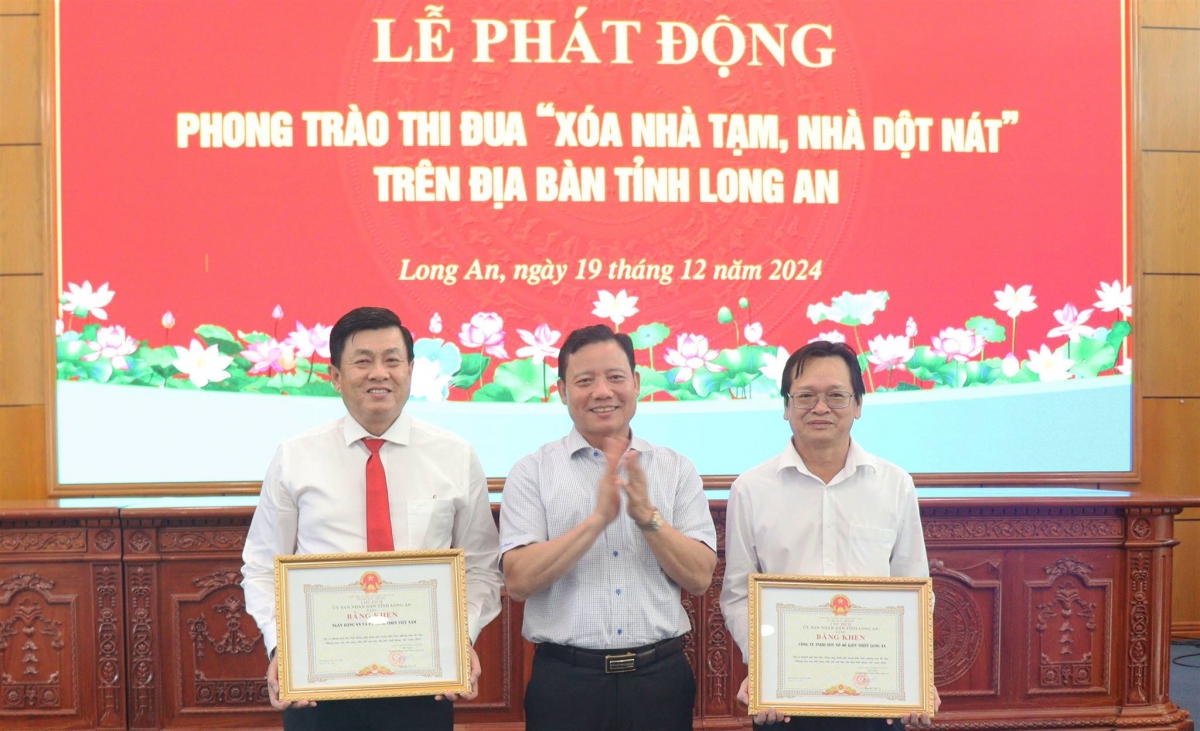 Long An phát động phong trào thi đua “xóa nhà tạm, nhà dột nát” trê n địa bàn tỉnh đến năm 2025