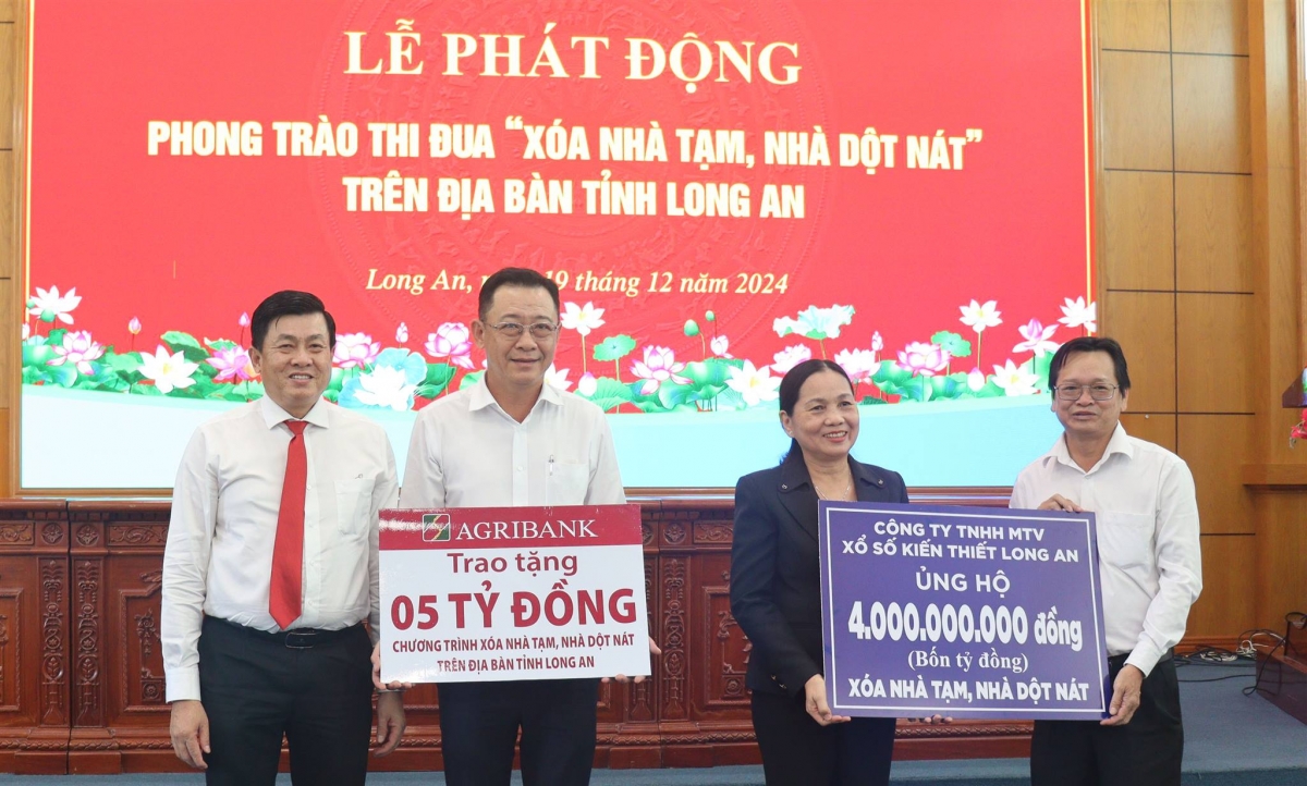 Long An phát động phong trào thi đua “xóa nhà tạm, nhà dột nát” trê n địa bàn tỉnh đến năm 2025