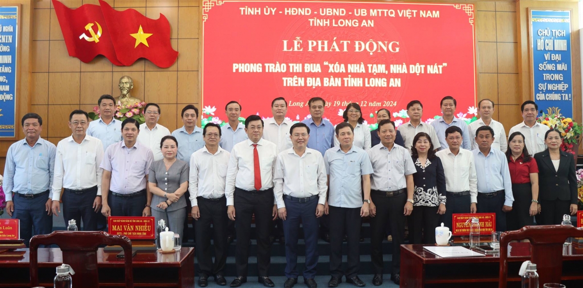 Long An phát động phong trào thi đua “xóa nhà tạm, nhà dột nát” trê n địa bàn tỉnh đến năm 2025