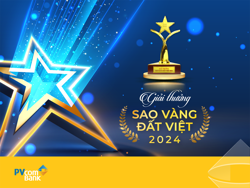 PVcomBank được vinh danh Top 100 Sao Vàng đất Việt 2024