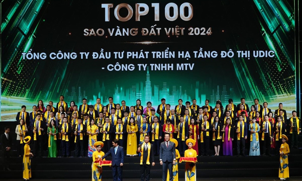 UDIC đoạt danh hiệu Top 20 Giải thưởng Sao Vàng đất Việt năm 2024