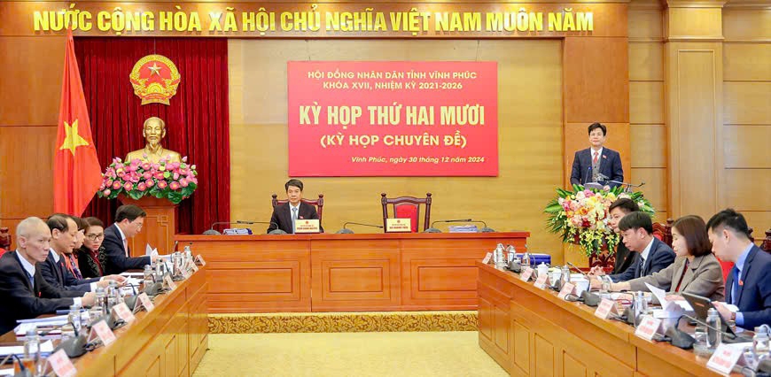 HĐND tỉnh Vĩnh Phúc thông qua 13 Nghị quyết quan trọng