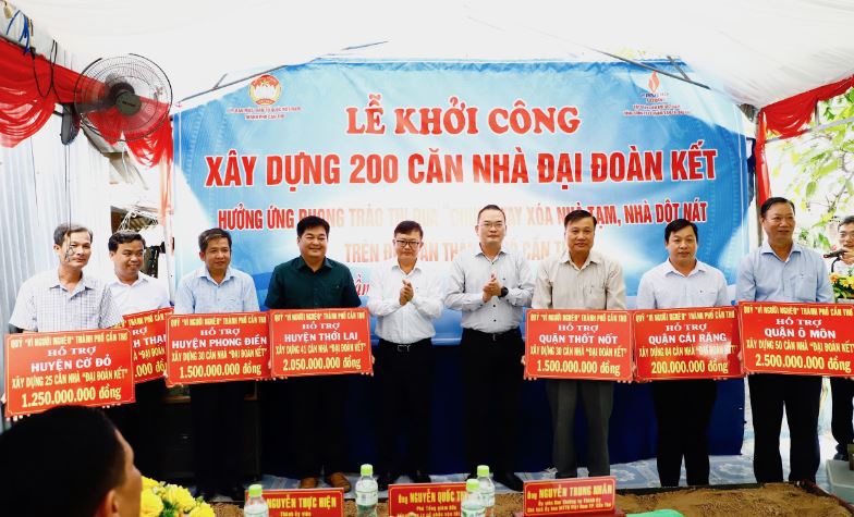 Cần Thơ: Xây dựng và sửa chữa 665 căn nhà cho hộ nghèo và cận nghèo