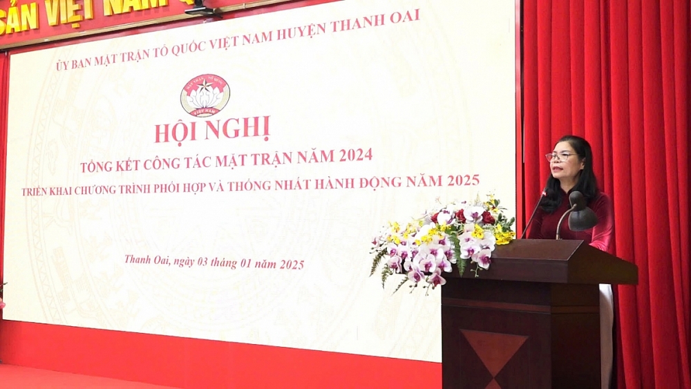 Thanh Oai (Hà Nội): Tổng kết công tác Mặt trận năm 2024