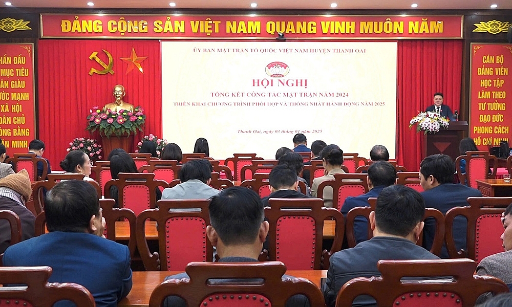 Thanh Oai (Hà Nội): Tổng kết công tác Mặt trận năm 2024