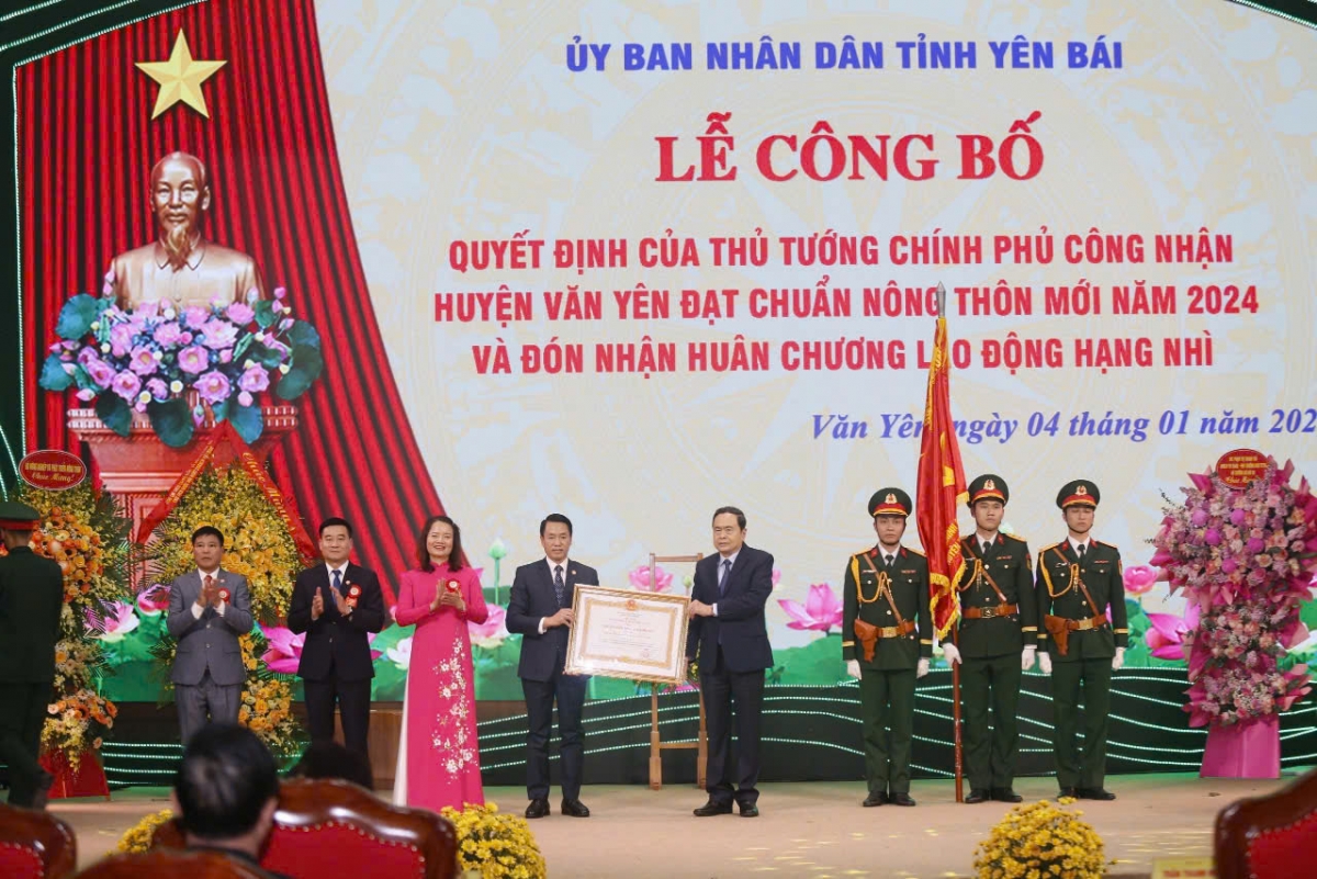 Yên Bái: Huyện Văn Yên đạt chuẩn nông thôn mới năm 2024