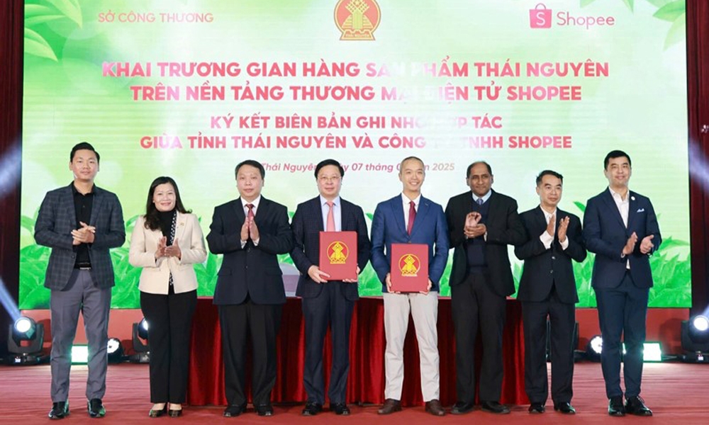 Thái Nguyên: Đưa sản phẩm hàng hóa lên sàn thương mại điện tử Shopee