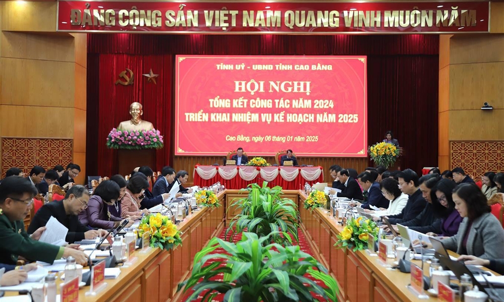 Cao Bằng: Hội nghị tổng kết công tác năm 2024 triển khai nhiệm vụ năm 2025