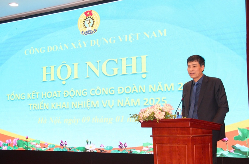 Công đoàn Xây dựng Việt Nam: Hoàn thành nhiều nhiệm vụ nổi bật trong năm 2024