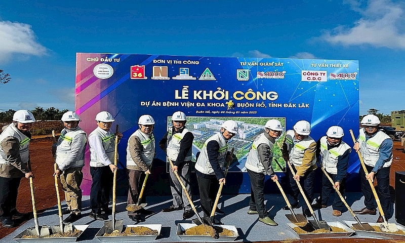 Đắk Lắk: Khởi công xây dựng Bệnh viện Đa Khoa thị xã Buôn Hồ với tổng kinh phí hơn 500 tỷ đồng