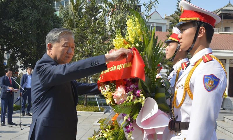 Tổng Bí thư Tô Lâm: Tổng Bí thư Nguyễn Văn Cừ là một tấm gương sáng ngời về đạo đức cách mạng