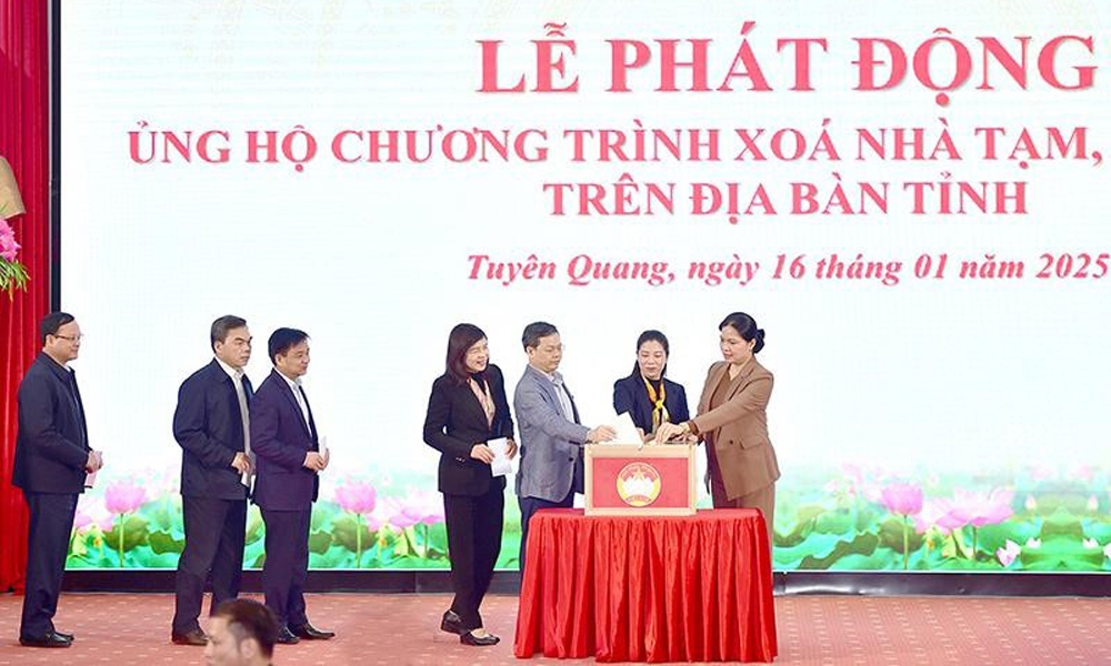 Tuyên Quang: Phát động ủng hộ chương trình xóa nhà tạm, nhà dột nát trên địa bàn tỉnh