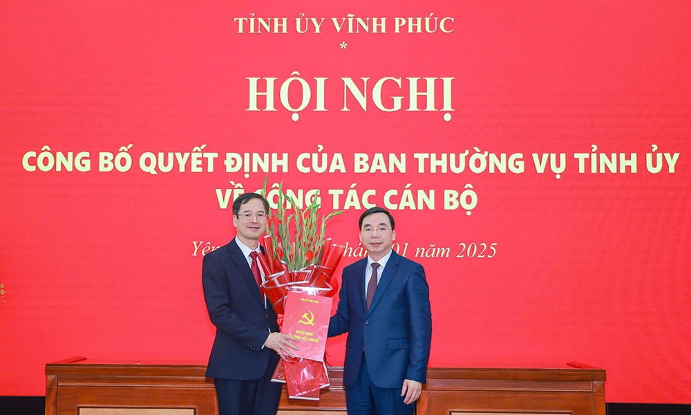 Vĩnh Phúc: Điều động, chỉ định Bí thư Huyện ủy Yên Lạc