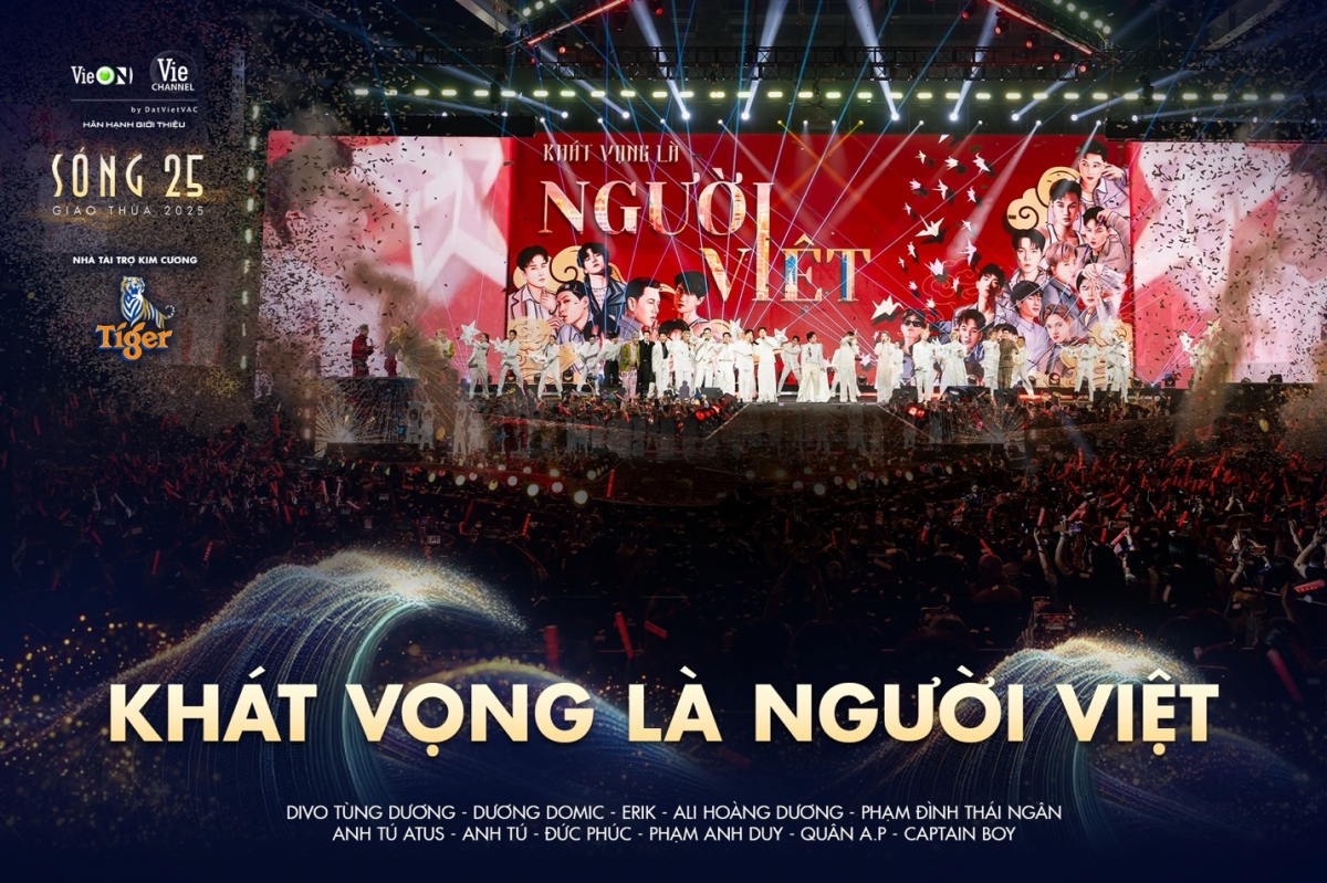 Bùng nổ Concert Sóng 25: Đại tiệc âm nhạc đỉnh lưu hút khán giả đêm giao thừa xuân Ất tỵ