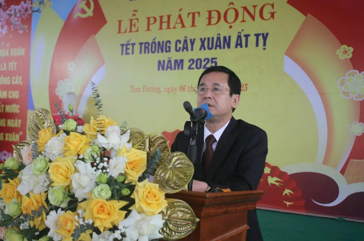 Tam Dương (Vĩnh Phúc): Phát động Tết trồng cây xuân Ất Tỵ 2025