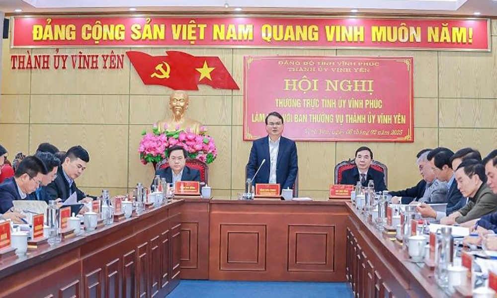 Vĩnh Phúc: Xây dựng thành phố Vĩnh Yên văn minh, hiện đại, đáng sống