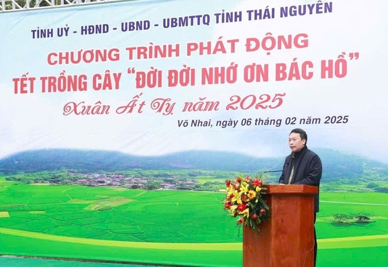 Thái Nguyên: Phát động Tết trồng cây “Đời đời nhớ ơn Bác Hồ”