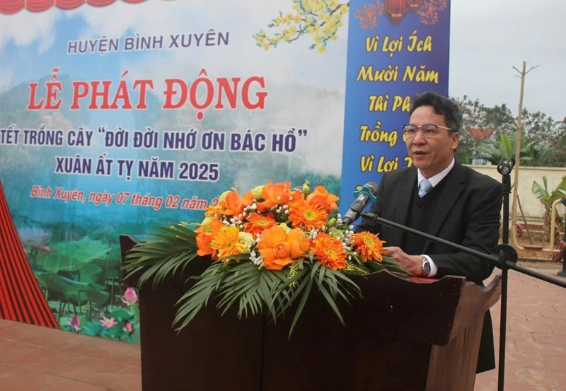 Bình Xuyên (Vĩnh Phúc): Trồng mới hơn 133.000 cây phân tán năm 2025