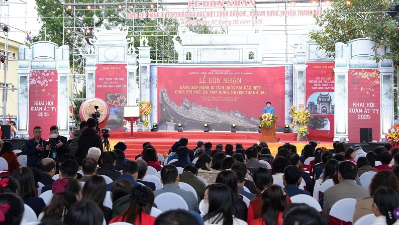 Thanh Oai (Hà Nội): Chùa Bối Khê đón nhận Bằng xếp hạng Di tích quốc gia đặc biệt