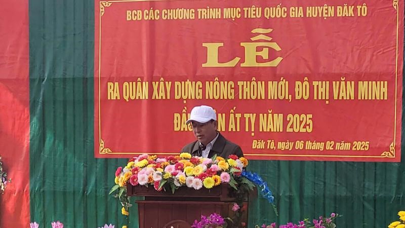 Kon Tum: Ra quân xây dựng nông thôn mới, đô thị văn minh tại xã Pô Kô, huyện Đăk Tô