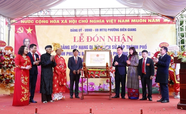 Hà Đông (Hà Nội): Đình Phượng Bãi đón nhận Bằng xếp hạng Di tích lịch sử văn hóa cấp Thành phố