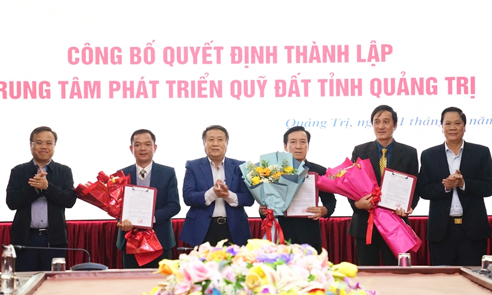 Quảng Trị: Thành lập Trung tâm phát triển quỹ đất trực thuộc UBND tỉnh