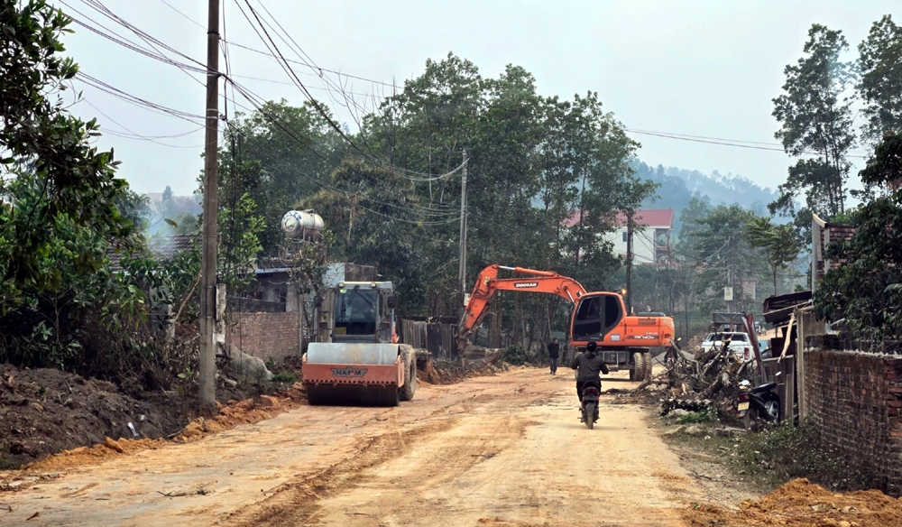 Phổ Yên (Thái Nguyên): Đẩy nhanh tiến độ dự án đường liên kết vùng đi hồ Suối Lạnh