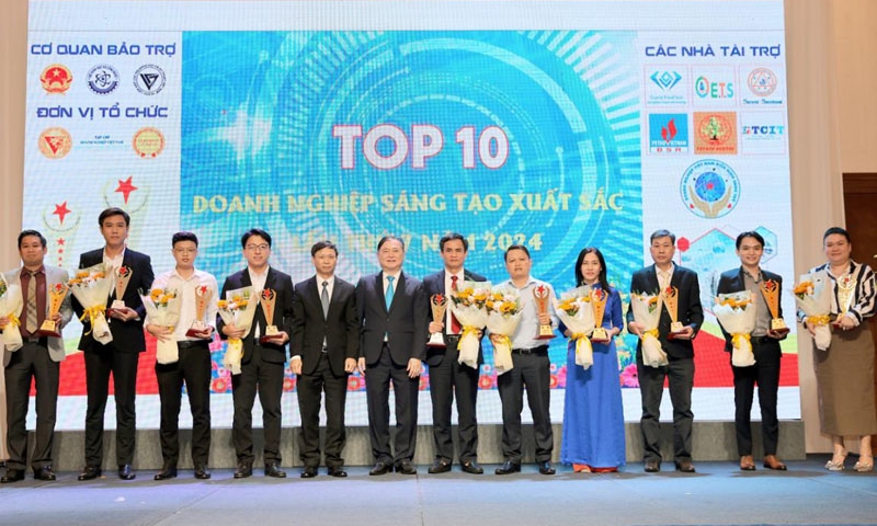 Tipharco vào top 10 doanh nghiệp việt nam điển hình sáng tạo lần thứ 7 năm 2024