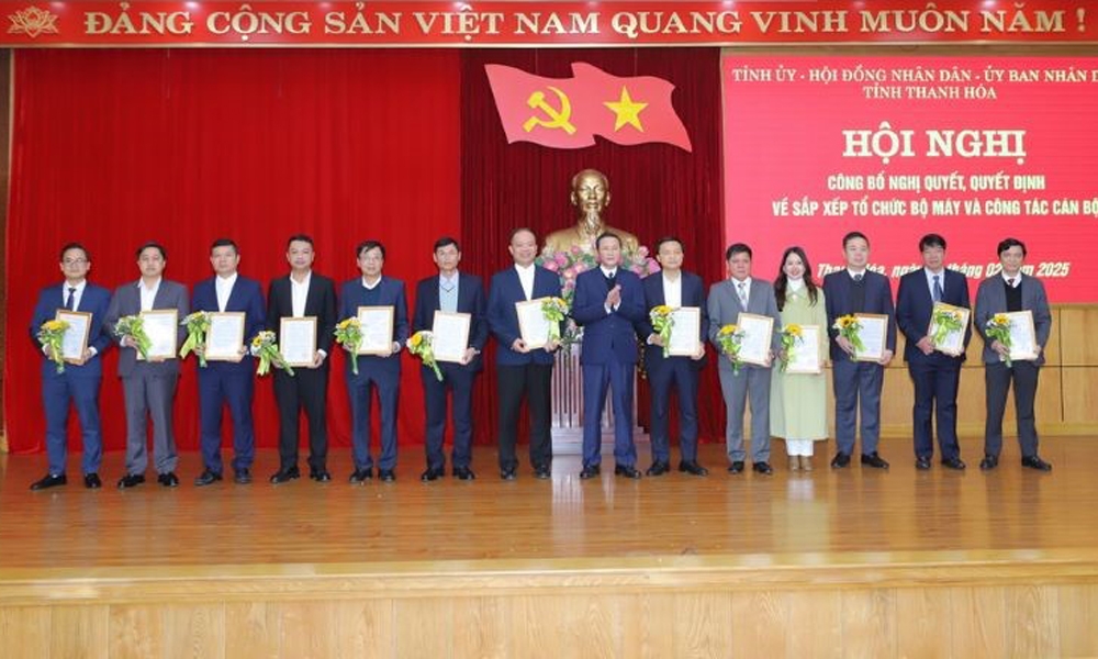 Thanh Hóa: Sắp xếp tổ chức bộ máy và công tác cán bộ