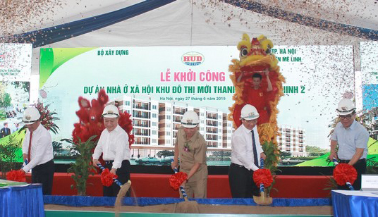 Tổng Cty HUD khởi công dự án NƠXH quy mô 1.030 căn hộ tại KĐTM Thanh Lâm – Đại Thịnh 2