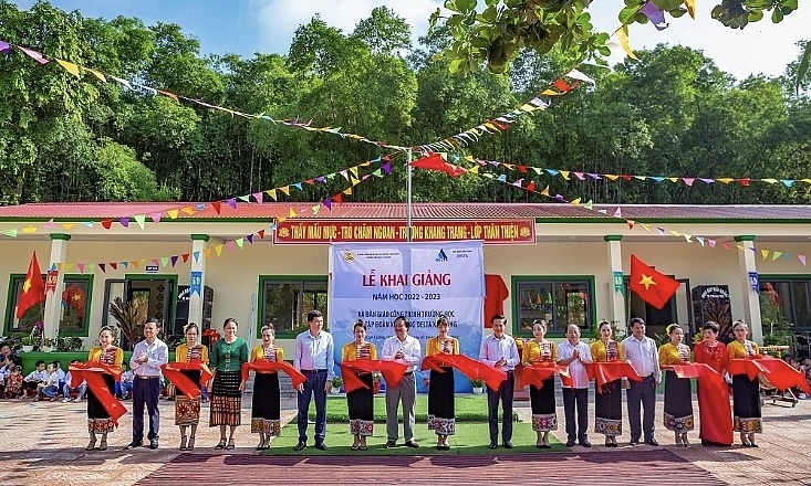 Nghệ An: DELTA Group bàn giao điểm trường vùng sâu tại Con Cuông