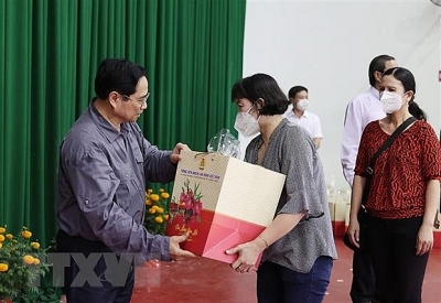 Thủ tướng Phạm Minh Chính thăm, chúc Tết tại tỉnh Vĩnh Long