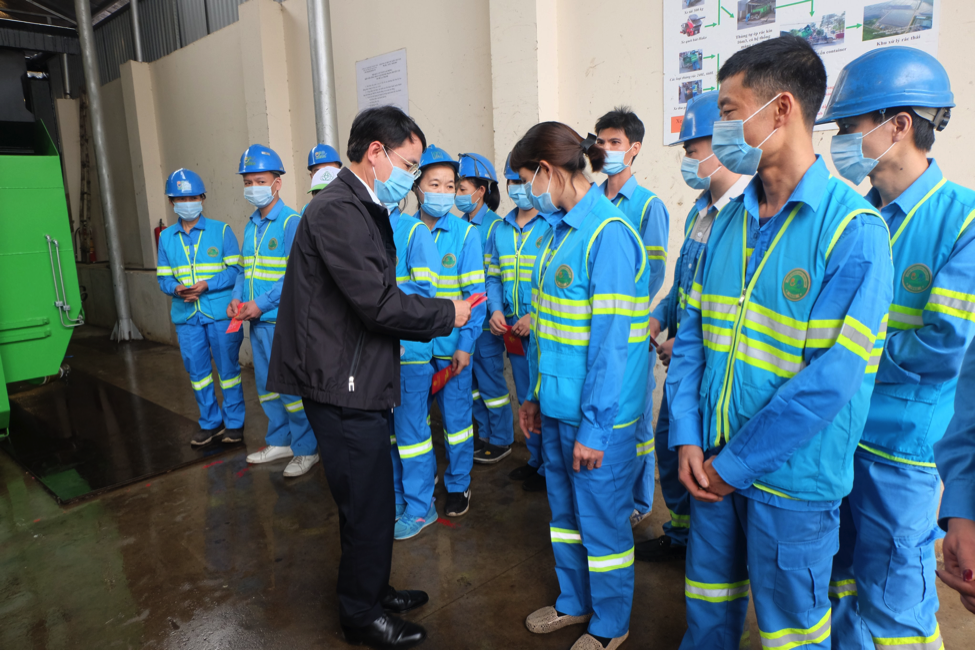 Lãnh đạo UBND Thành phố Hà Nội tới thăm và chúc Tết cán bộ công nhân viên Urenco