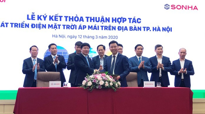 Tập đoàn Sơn Hà hợp tác cùng EVN Hà Nội phát triển điện mặt trời áp mái