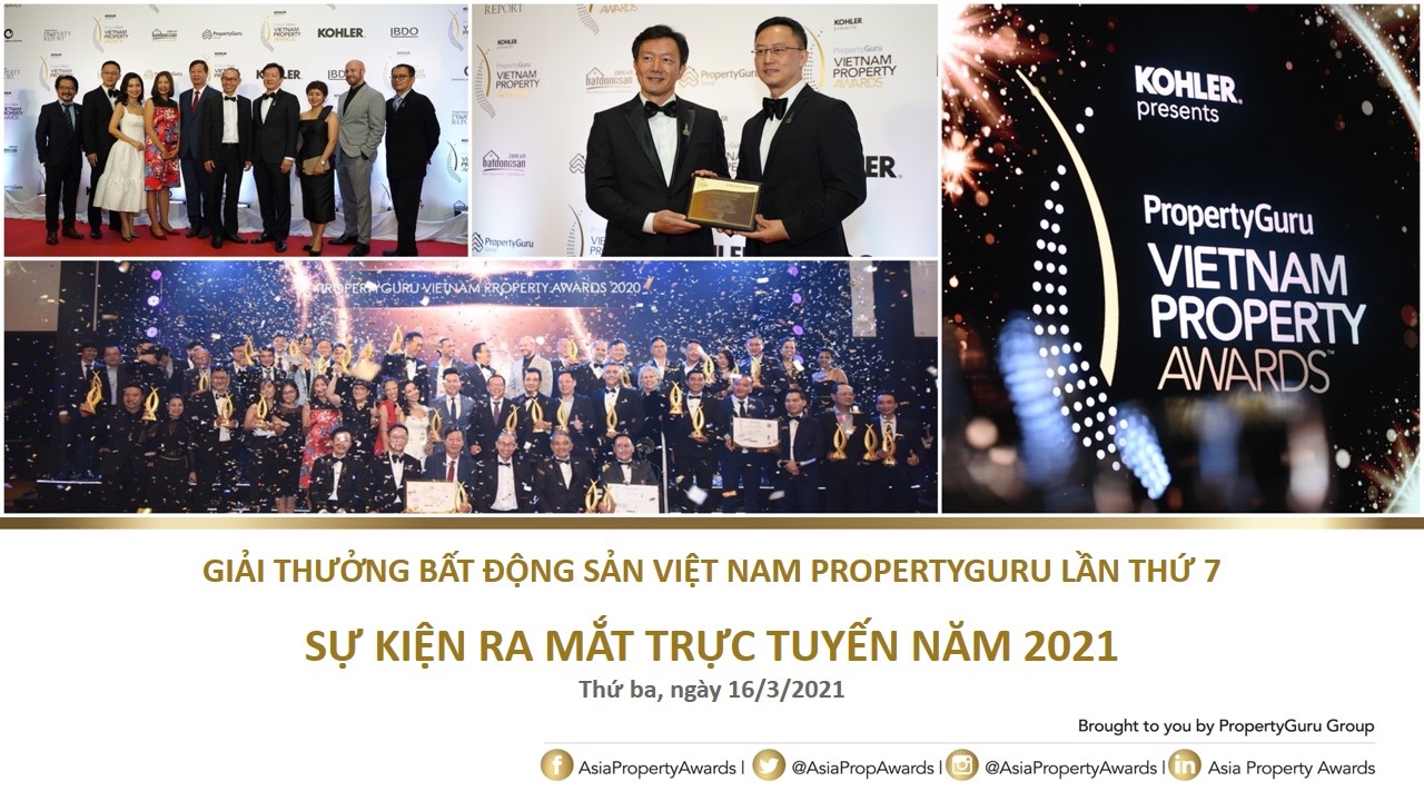 Ra mắt trực tuyến Giải thưởng Bất động sản Việt Nam PropertyGuru lần thứ 7