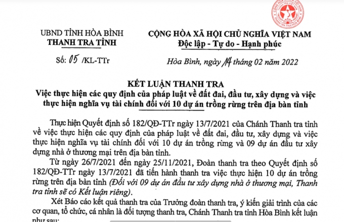 hoa binh buong long quan ly cap dat trong rung cho doanh nghiep chong lan dat o cua nguoi dan