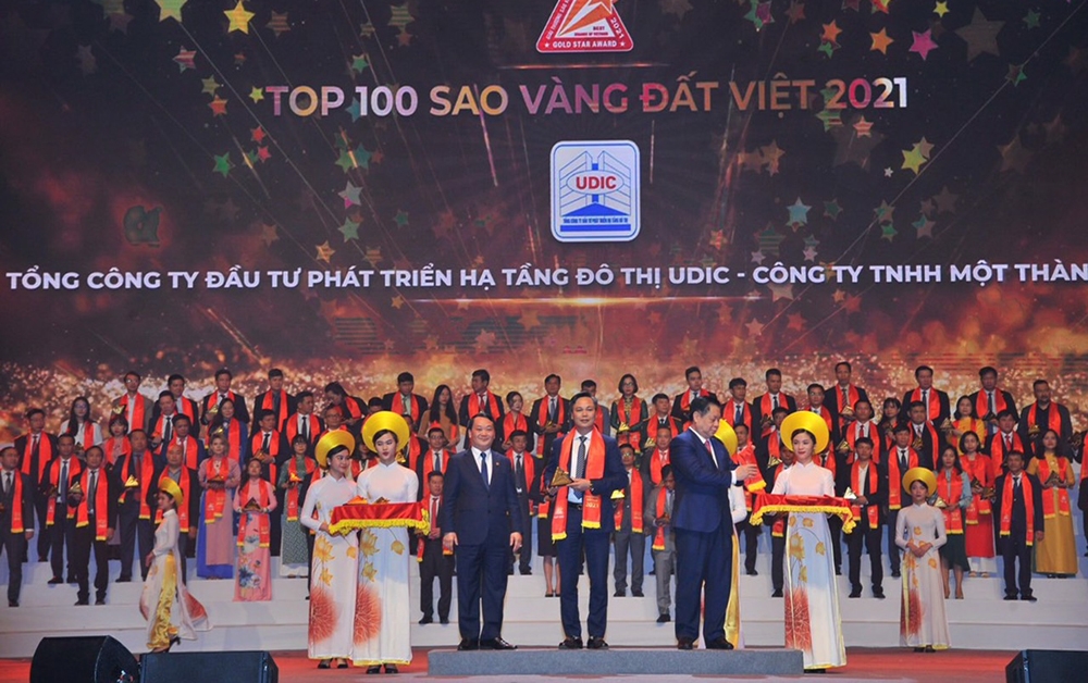 UDIC: Top 100 Giải thưởng Sao Vàng đất Việt năm 2021