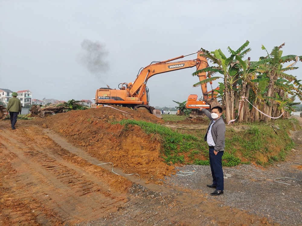 Yên Lạc (Vĩnh Phúc): Cưỡng chế thu hồi đất với 9 hộ thuộc Dự án Cụm công nghiệp làng nghề Đồng Văn