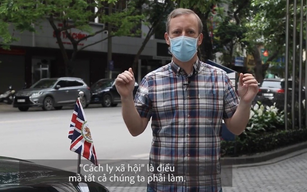 Đại sứ Anh kêu gọi công dân Anh sống tại Việt Nam chung tay chống dịch Covid-19
