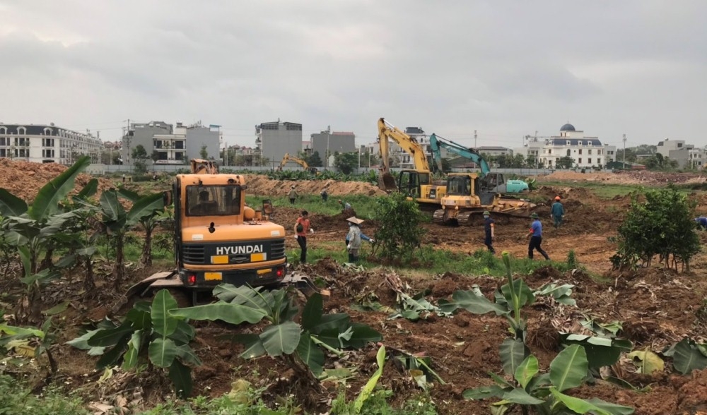 Bắc Giang: Tổ chức cưỡng chế thu hồi đất thực hiện dự án Khu đô thị mới phía Tây thị trấn Vôi