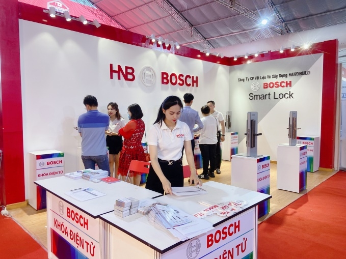 Khóa cửa điện tử Bosch tại Triển lãm Quốc tế Vietbuild Thành phố Hồ Chí Minh