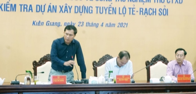 Thứ trưởng Bộ Xây dựng Lê Quang Hùng làm việc với tỉnh Kiên Giang