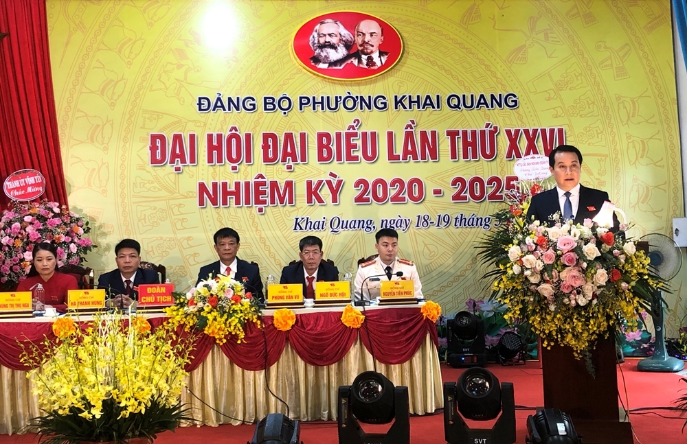 vinh phuc phuong khai quang to chuc thanh cong dai hoi dang bo nhiem ky 2020 2025
