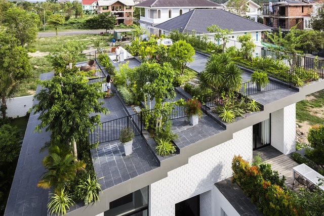 Biệt thự “độc nhất, vô nhị” trồng cả rừng cây trên mái nhà ở Nha Trang
