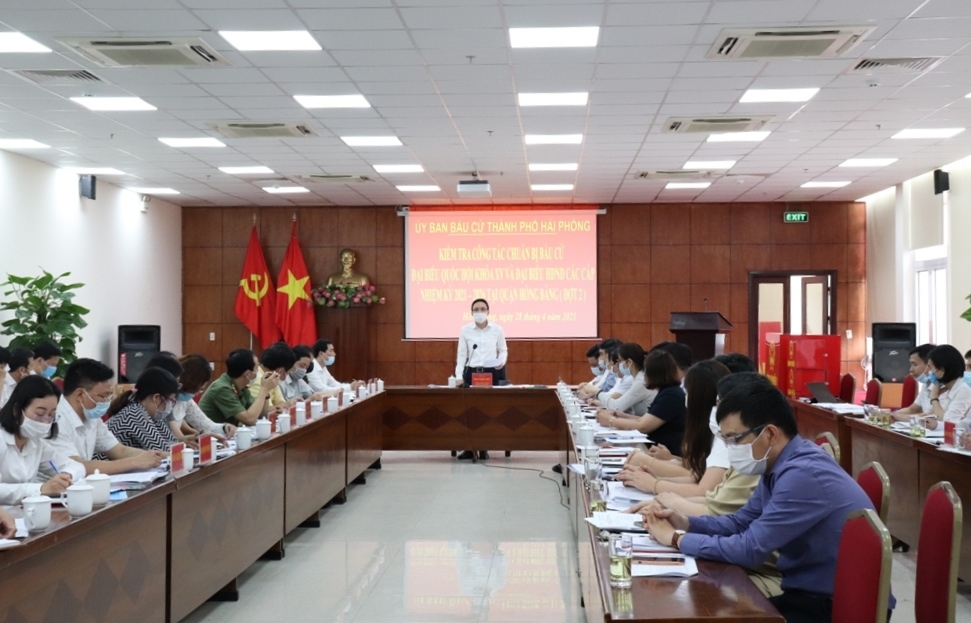 Hồng Bàng (Hải Phòng): Tuyên truyền cổ động, hưởng ứng bầu cử đại biểu Quốc hội khóa XV và đại biểu HĐND các cấp nhiệm kỳ 2021 – 2026