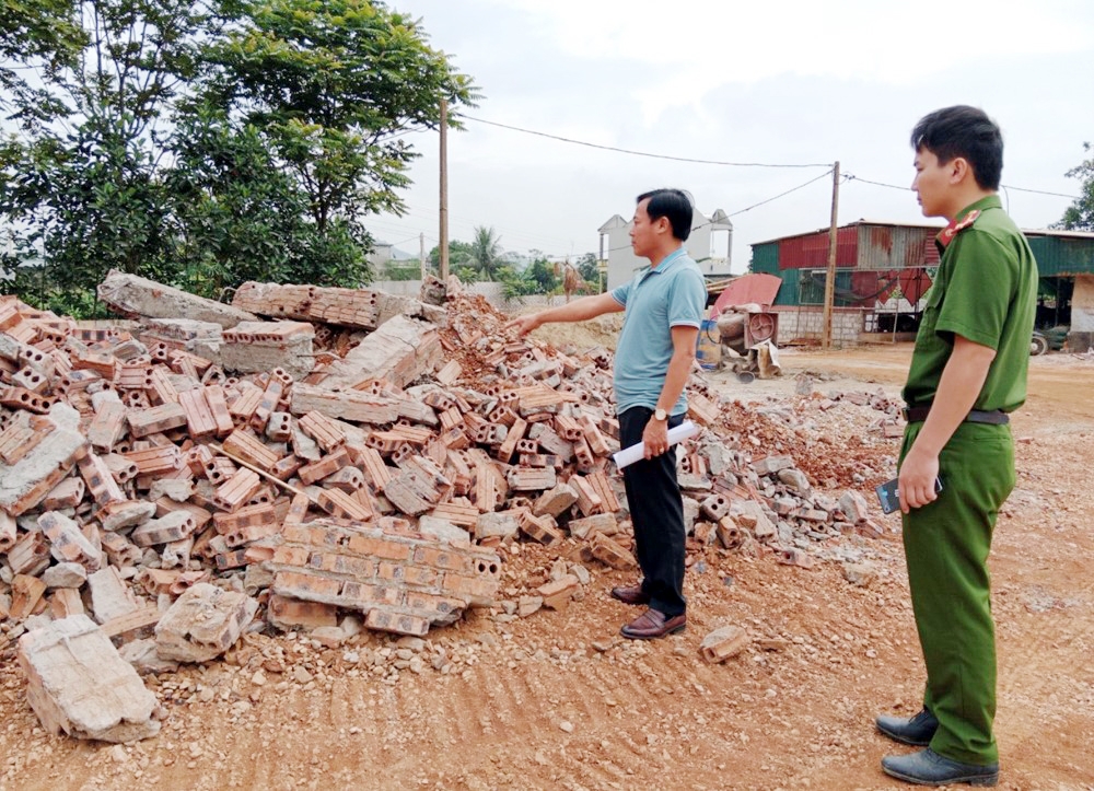 Hà Trung (Thanh Hóa): Tháo dỡ nhiều công trình xây dựng trái phép trên đất nông nghiệp