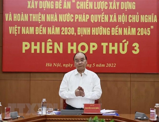 phien hop thu 3 ban chi dao xay dung de an ve nha nuoc phap quyen