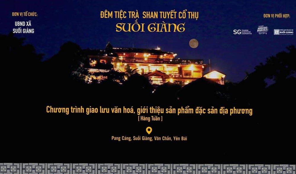 Đêm tiệc trà Shan Tuyết cổ thụ Suối Giàng