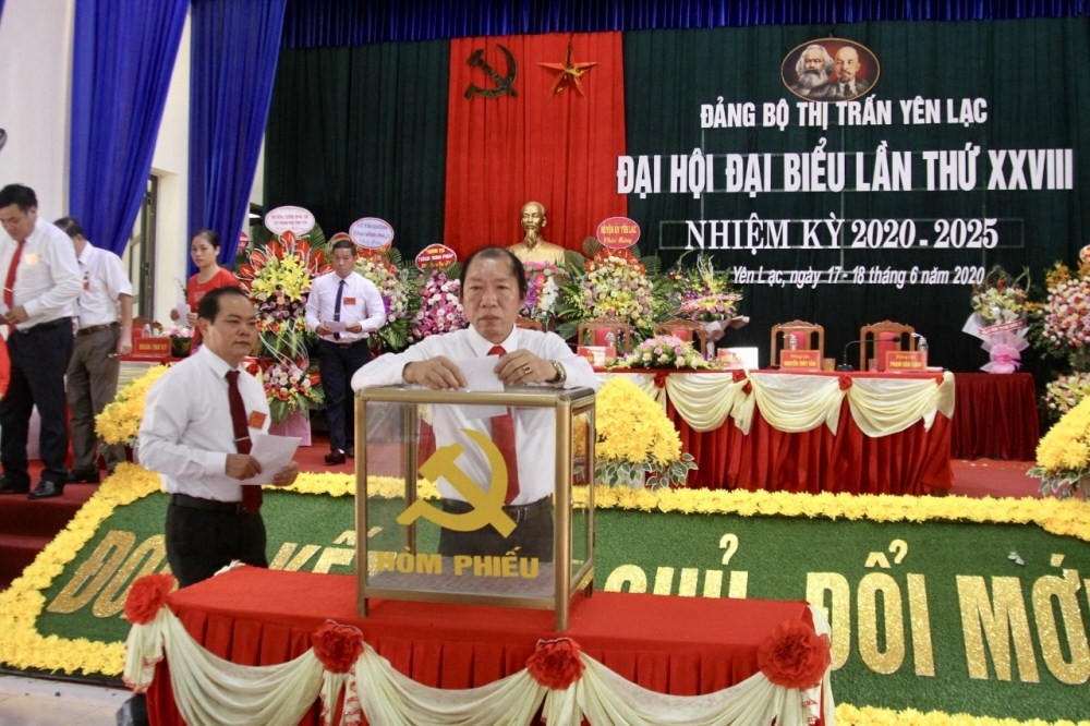 Vĩnh Phúc: Đại hội đại biểu Đảng bộ thị trấn Yên Lạc thành công tốt đẹp